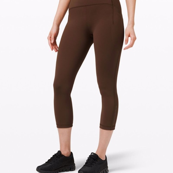 *NWT* Lululemon Swift Speed HR CROP 21" BRNE - Picture 4 of 5